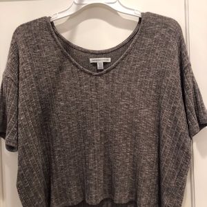 American Eagle XS Cropped Ribbed Top